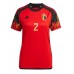 België Toby Alderweireld #2 Voetbalkleding Thuisshirt Dames WK 2022 Korte Mouwen